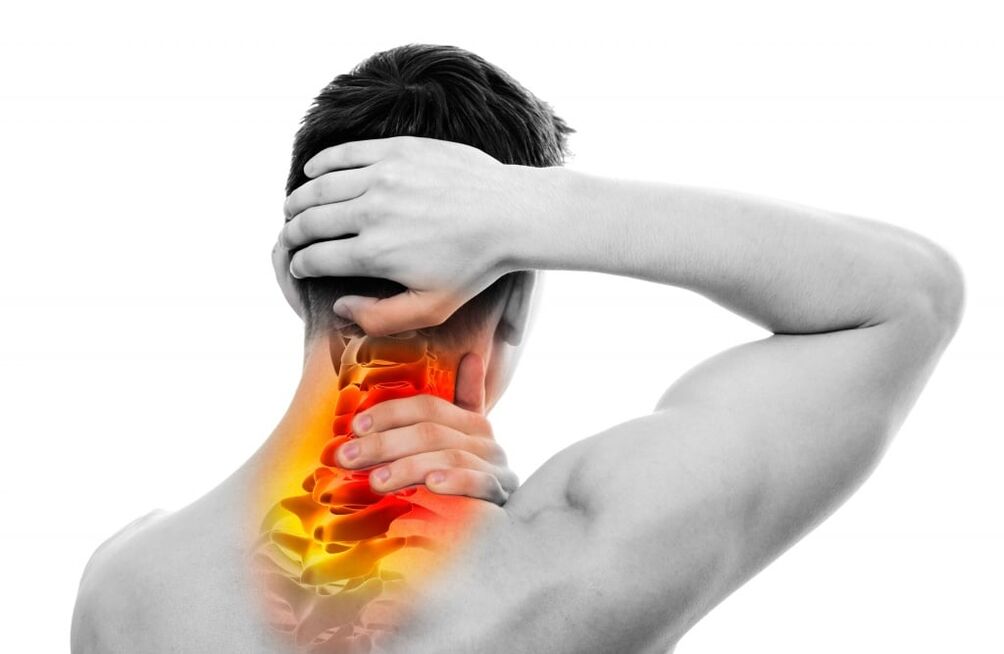 Trápaga osteokondrosiaren sintomak